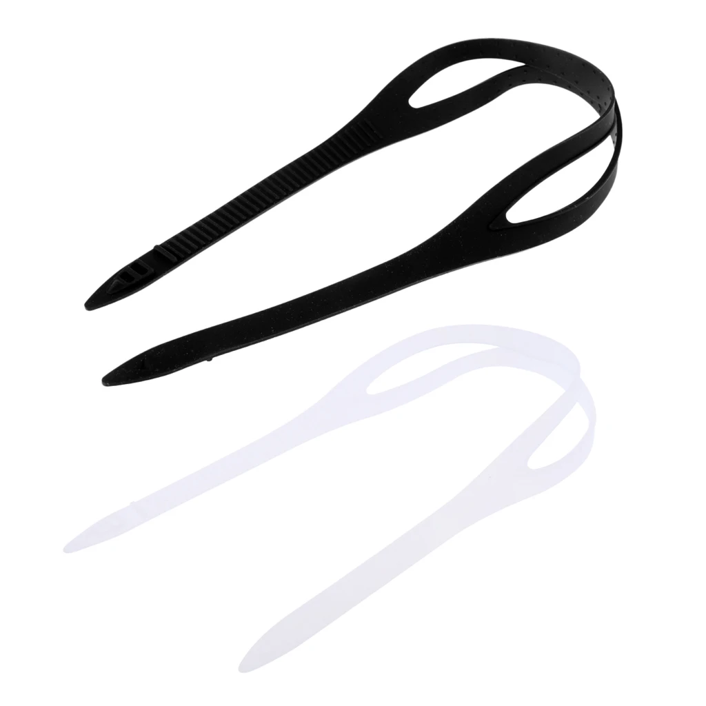 Set of 2 Swimming Goggles Replacement Straps - Water Sports Swim Glasses Head Band - Universal fit Adult & Kids