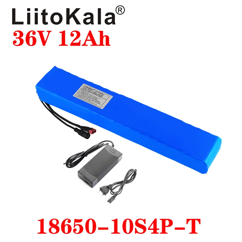 Potência e Capacidade Bateria de Lítio Elétrica da Motocicleta Scooter com Bms Liitokala Alta 42v 18650 Bicicleta 2a 36v 12ah 10s4p - Image 5