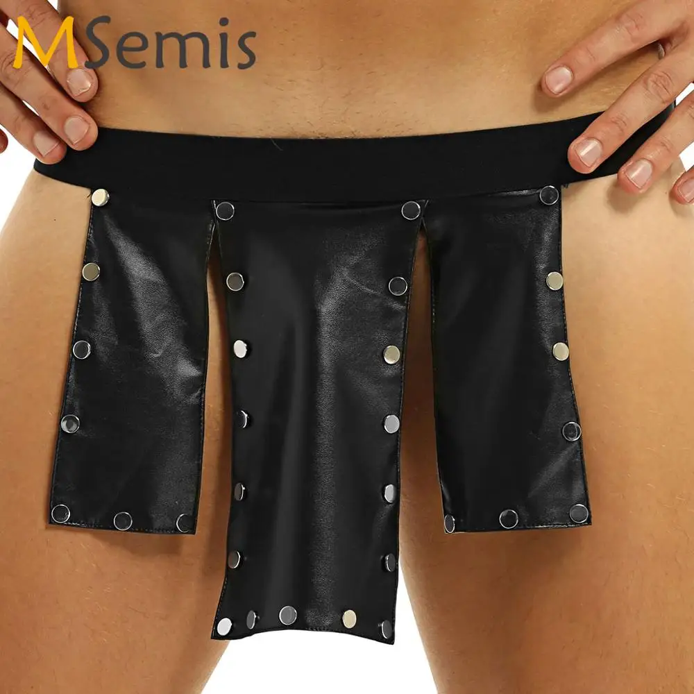 Men Underwear Briefs Low Waist Bulge Pouch G-string Thongs Male Underpants Elastic Waistband T-back Briefs Lingerie Underwear briefs for men