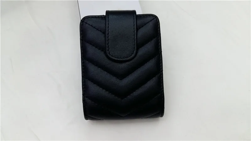 Luxury famous lady lipstick bag real leather fashion women rouge purse classic hasp new style design women's mini-cosmetic bags