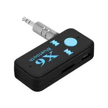 Автомобильный музыкальный адаптер с громкой связью X6 аудио приемник автомобильный аудио адаптер подключаемый Tf карта портативный Walkman