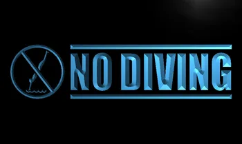 

S089 No Diving Dive Sport Warning Led Light Sign RGB Multi-Color
