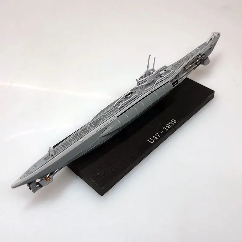 ATLAS 1/350 масштаб Второй мировой войны немецкая подводная лодка U-47 Тип VIIB u-лодка литой металлический военный корабль модель игрушки для подарка, коллекции, детей