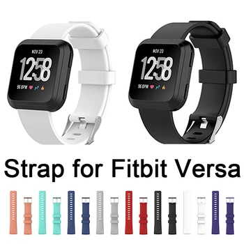

Silicone Wrist Strap For Fitbit Versa 2 Smart Watch Band Sport Bracelet belt on Fit bit Versa Lite Versa2 Leather Replacement