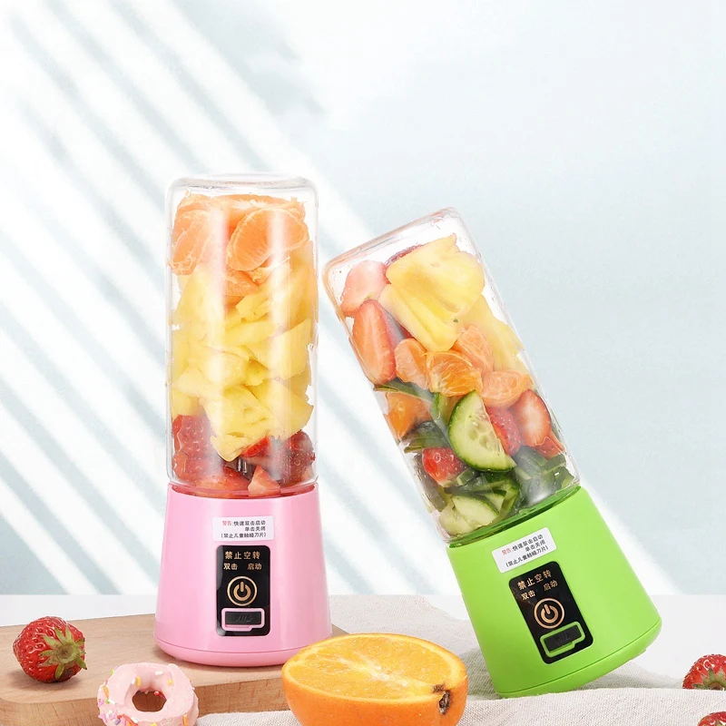 420Ml-600mL Portable Juice Blender Usb Juicer Cup Multi-Function Fruit Mixer 4 Blade Mixing Machine Smoothies Baby Food