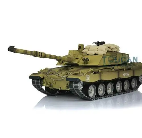 Henglong 1/16 6,0 заказной Challenger II rc Танк 3908 металлических гусениц с резиной TH12891