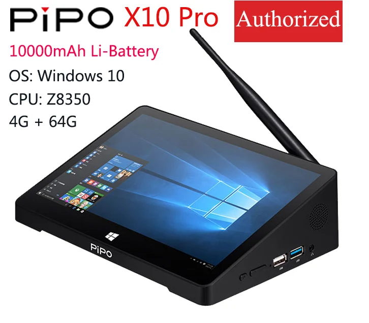 

PIPO X10 Pro / X10R Mini PC 10.8 Inch Win10/Android 7.0/Linux Tablet PC 4G RAM 64G ROM Z8350/RK3399 TV Box BT RJ45 HDMI USB*4
