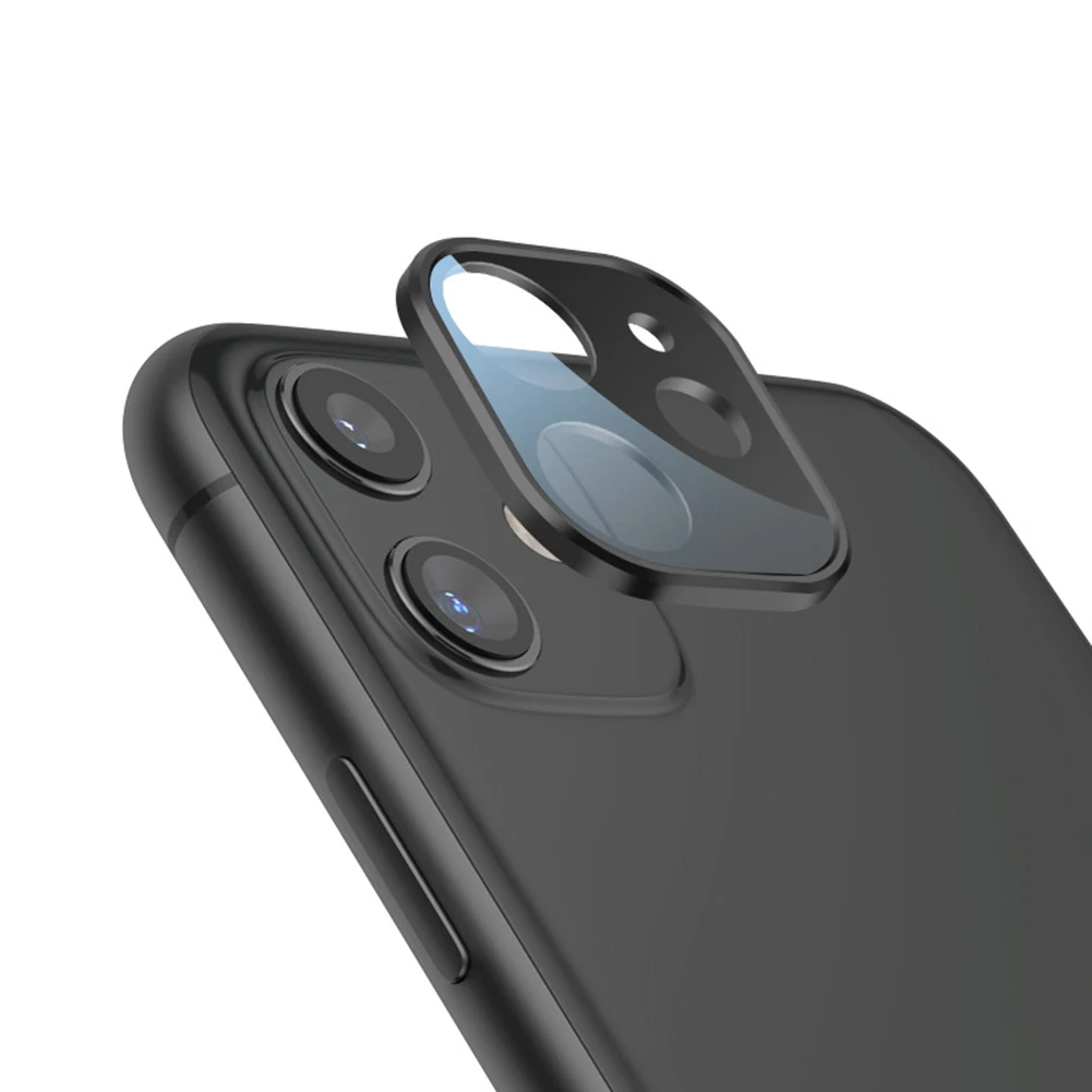 Пыленепроницаемый телефон задняя камера объектив защитная пленка крышка для iPhone 11 Pro Max - Цвет: Black iPhone11ProMax