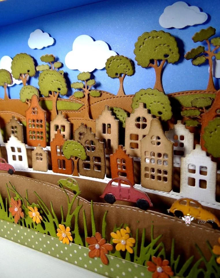 Mmao Handwerk Metall Stahl Schneiden Stirbt Neue Baum haus auto seite rand Schablone Für DIY Scrapbooking Papier/foto Karten präge Stirbt – Detail 1