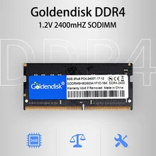 Goldendisk 8 Гб памяти 1,2 в 4 Гб 16 Гб DDR4 NB NEWBOOK PC ноутбук 2400 МГц ультра мини-ПК RAMs So-DIMM