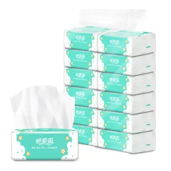 

6pcs Soft Facial Tissues Paper 3-Ply Home Bath Softening Household Paper Napkins