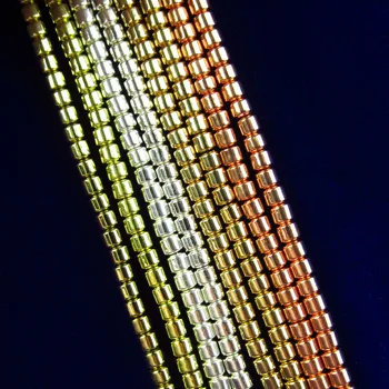 

2x2mm Mixed Color Hematite Heishi Loose Bead 15.5 Inch 507TS 9.2g