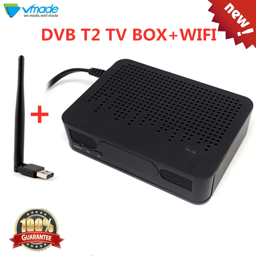 ТВ приставка Vmade DVB T2 K3 + USB WIFI в спутниковом приемнике тюнер H.264 Поддержка PVR wifi 3D