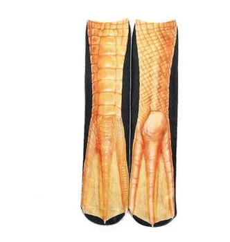 

3D Printing Animal Paw Socks Unique Simulation Duck Feet Flipper Stocking for Adults Women Men 7.87 Inch/13.78 Inch