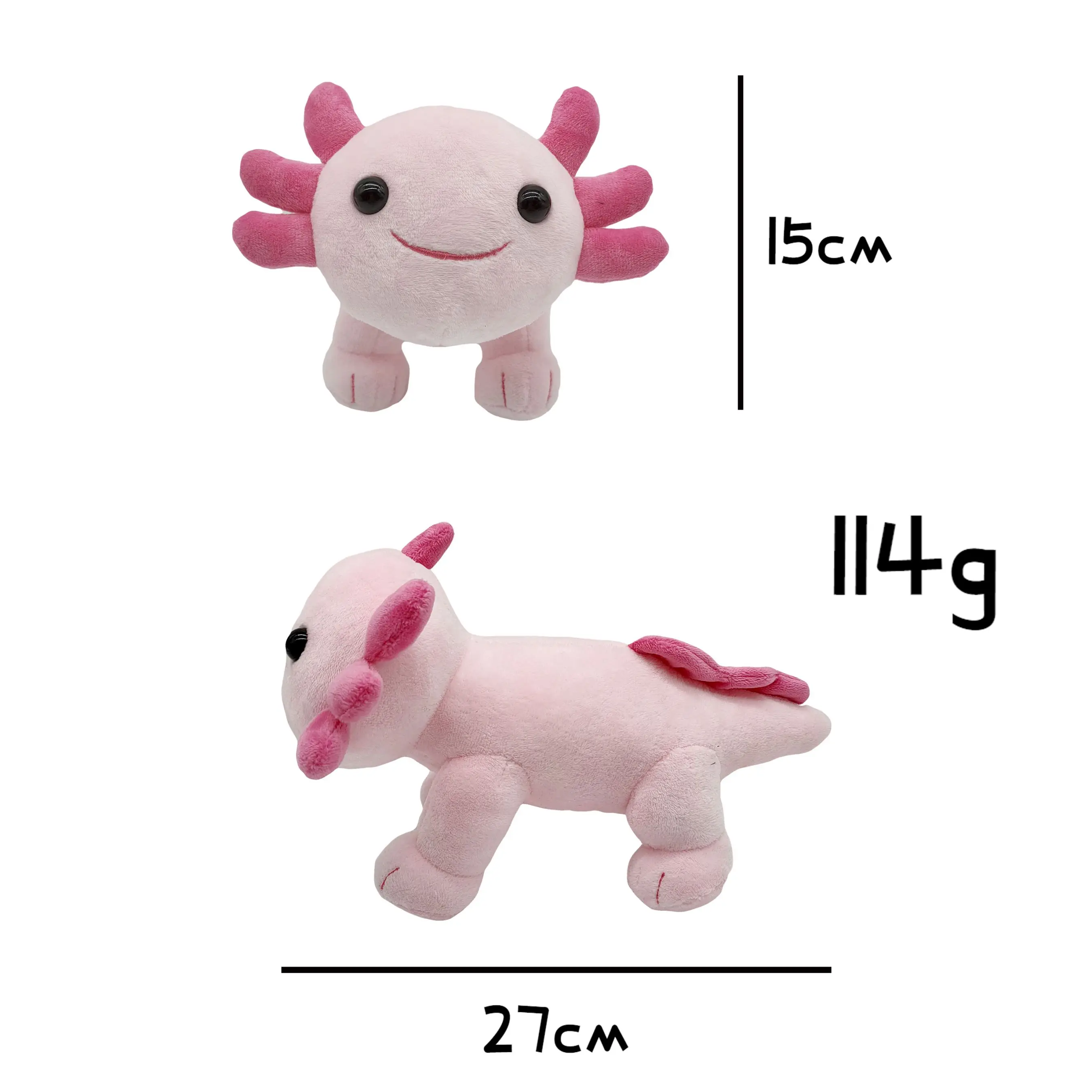 Kawaii Axolotl Plush Toy Animal Plushies Figure Doll Cartoon Soft Pink Stuffed Dolls for Kids Gifts | Игрушки и хобби