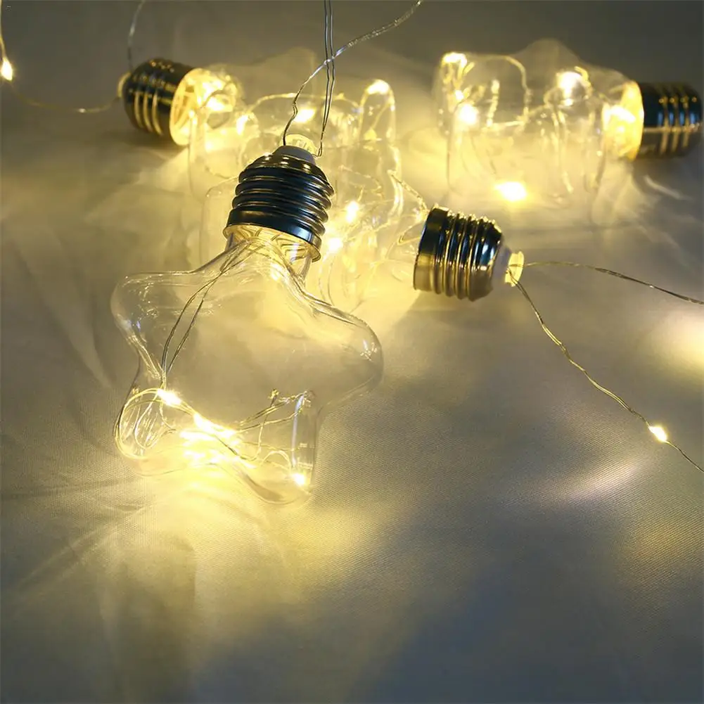 100LED рождественское свадебное освещение для вечеринок звезда/бутылка вина/любовь форма лампы для спальни Рождественская елка украшения