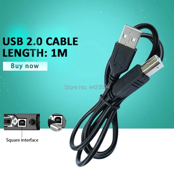 

USB 2.0 Printer Cable High Speed AM to BM Data Scanner Cord 1m/3.28ft Black Label Printer DAC USB Printer