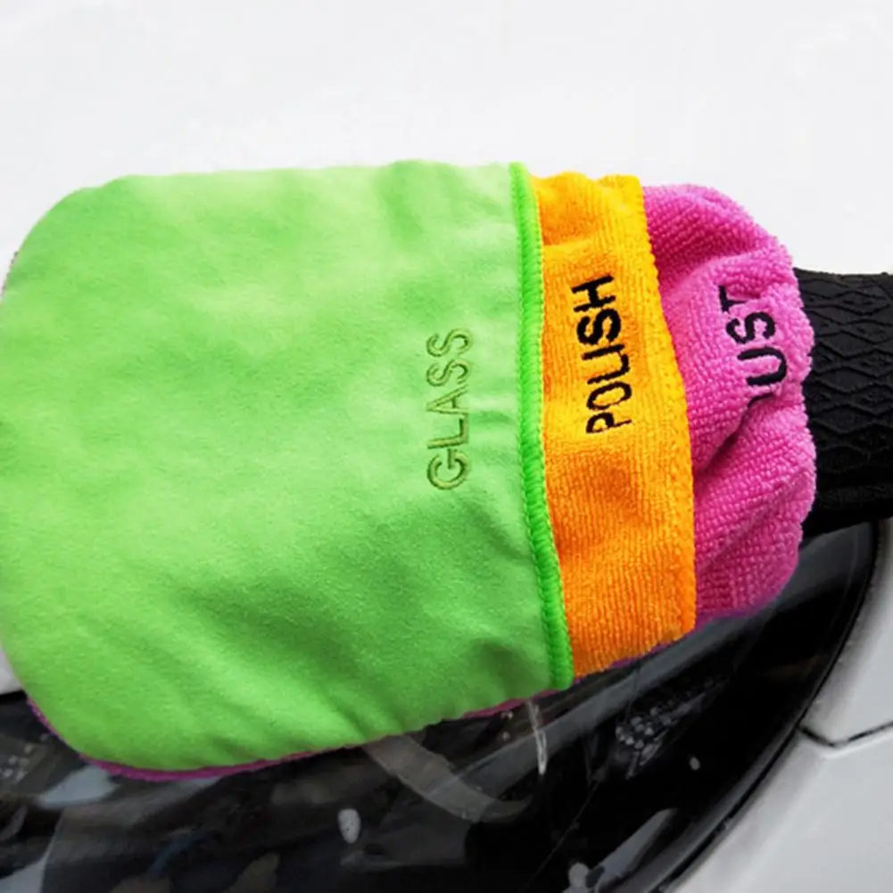 Car Wash Gloves Mitt Microfiber Vehicle Cleaning Towel Auto Accessories for Car Washing/Waxing/Polishing Home Kitchen Cleaning
