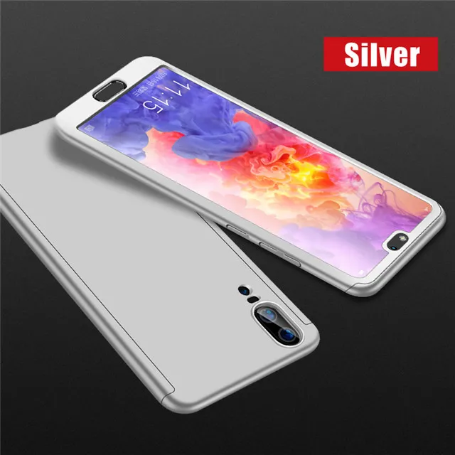 360 Полный чехол для телефона для samsung Galaxy Note 5, 8, 9, 10, S6 S7 S8 S9 S10 A6 A7 A8 A9 J4 J6 J8 Lite рro плюс край A50 A70 крышка - Цвет: Silver
