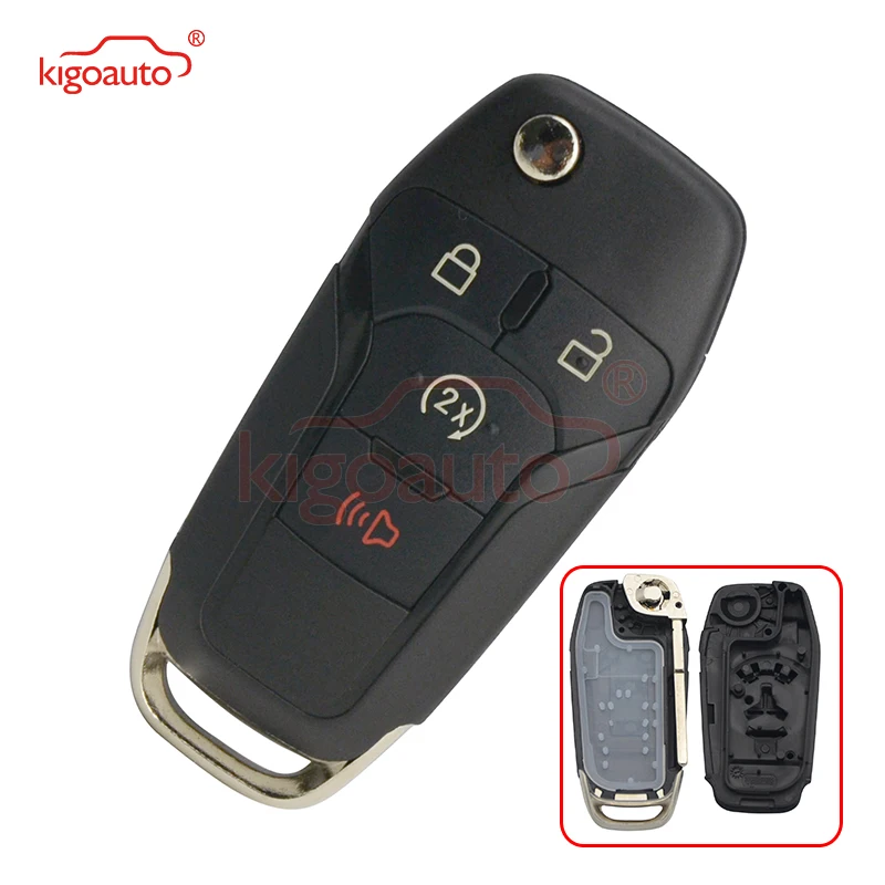 

Smart key case shell 4 button N5F-A08TDA for Ford F-Series truck F-150 car key replacement Kigoauto
