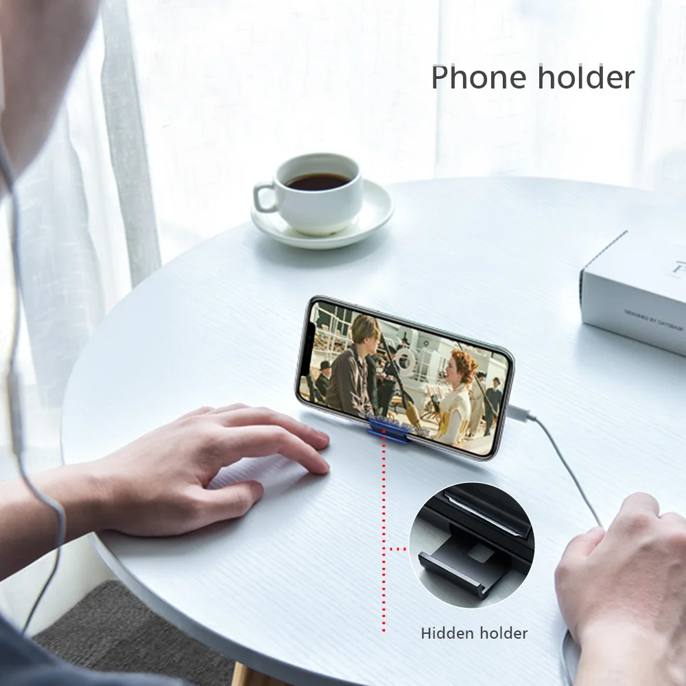 Oatsbasf 3 в 1 USB кабель для iPhone samsung s10 redmi k20 Портативное Мобильное Зарядное устройство телефон чехол для гарнитуры мини сумка для наушников