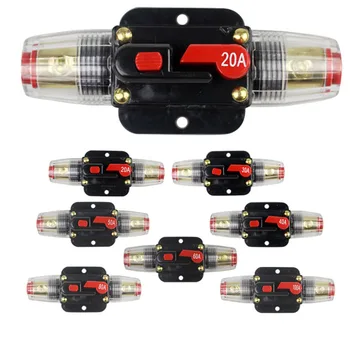 

20A-100A Car Truck Audio Amplifier Circuit Breaker Fuse Holder AGU Style Stereo Amplifier Refit Fuse Adapter
