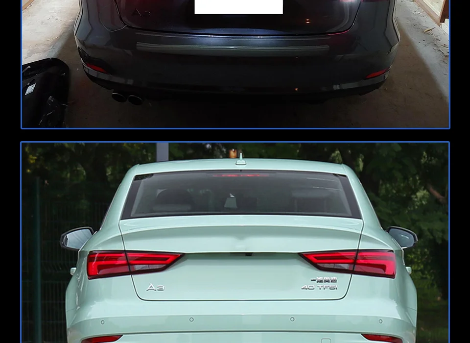 Задний фонарь для автомобиля Audi A3 2013- A3 светодиодная сигнальная лампа Противотуманные фары DRL дневные ходовые огни тюнинг автомобильные аксессуары