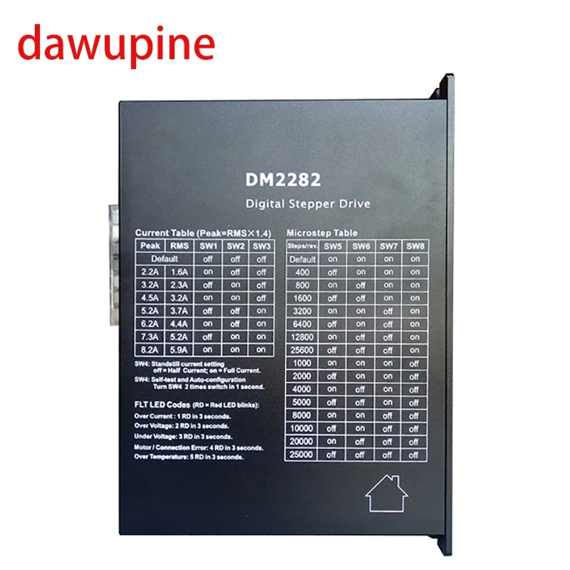 Dawupine шаговый мотор контроллер Leadshine DM2282 2-фазный цифровой Драйвер шагового двигателя 180-240Vac 8.2A(Национальная ассоциация владельцев электротехнических; большие размеры 34-42