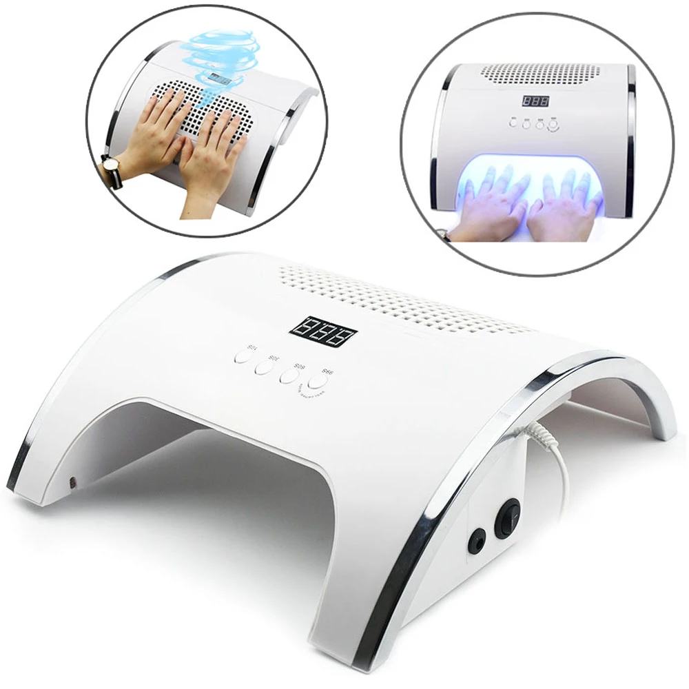 

2-IN-1 Nail Lamp & Nail Dust Collector Manicure 80W/40W with Two Powerful Fan 36 LEDs Nail Dryer Vacuum Cleaner Manicure Tools