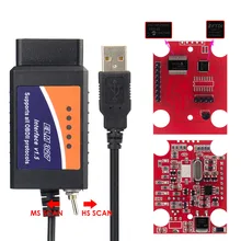 ELM 327 V1.5 PIC18F25K80 dla FORScan ELM327 USB dla Windows HS CAN/MS może przełączyć dla Ford CH340 OBD2 narzędzie diagnostyczne do samochodów skaner