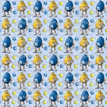 

Multicolor MM Beans rayon Cotton Fabrics Cartoon stretch polyster Digital Printed Fabric Patchwork For Sewing DIY Children C