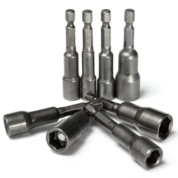 HYY-YY Drilling equipment 14pcs 6-19mm 1/4 Inch Hex Shank Socket Magnetic Nut Driver Set Drill Bit Adapter mandrel HYY-YY Drilling equipment 14pcs 6-19mm 1/4 Inch Hex Shank Socket Magnetic Nut Driver Set Drill Bit Adapter mandrel