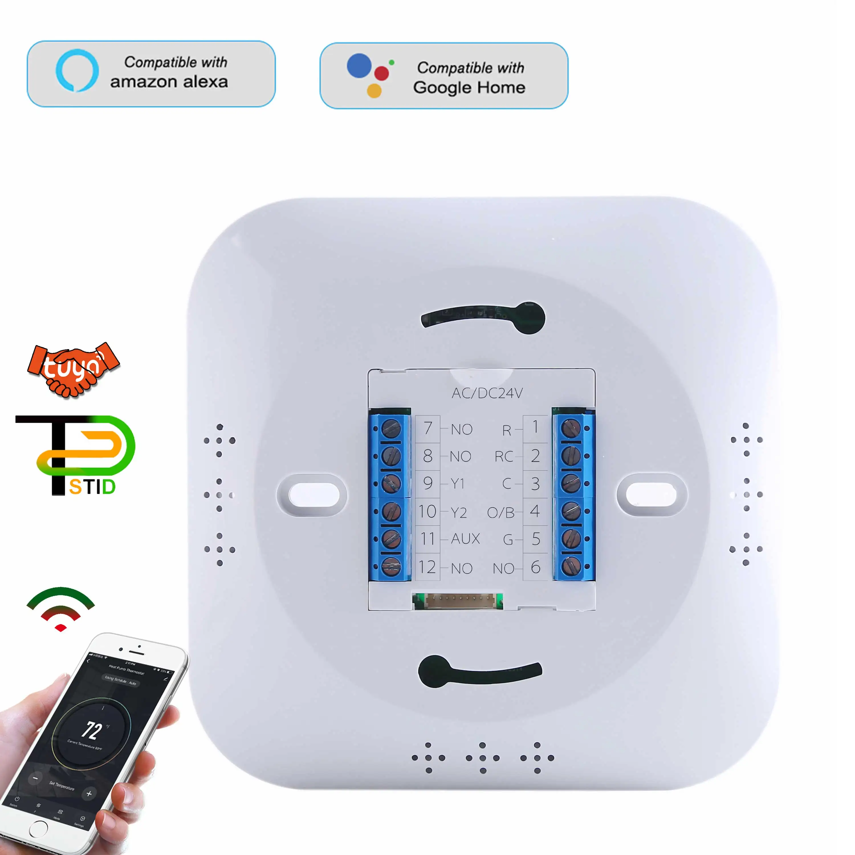 24v Special Central Heating Pump Thermostat Wifi For Tuya Scene Smart  Device Linkage Application Country Us Can - Smart Temperature Control  System - AliExpress