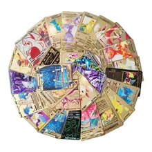 Carte en métal doré pokémon brillant Charizard obélisk, l'illustrateur tourmenteur détective Pikachu, Super jeu de Collection, cartes Anime