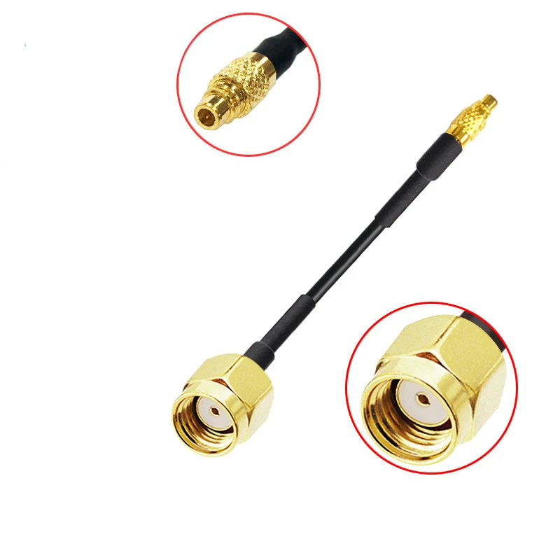 MMCX male to RP SMA male cable RG174 Adpater Linear Antenna Flange Connector Cable for PFV RC Parts Wireless WIFI routing switch xinangogo sma male to sma male connector 1 to 2 rg174 copper cable 15cm for wifi gsm 4g antenna