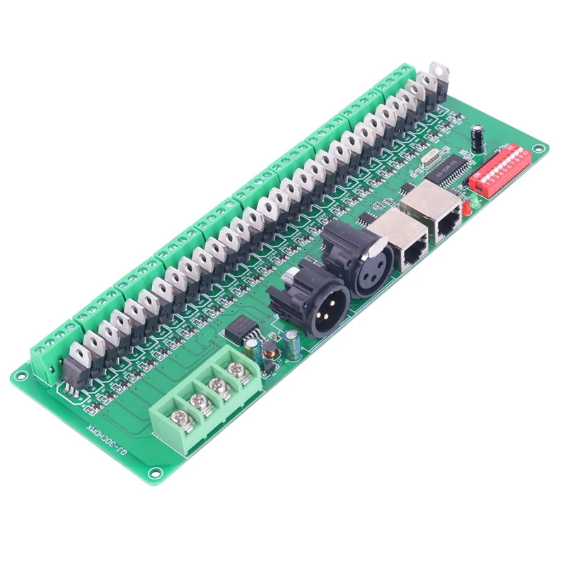 30 канальный 30CH DMX светодиодный контроллер декодер привод RGB DC9V 24V|Цифро-аналоговые