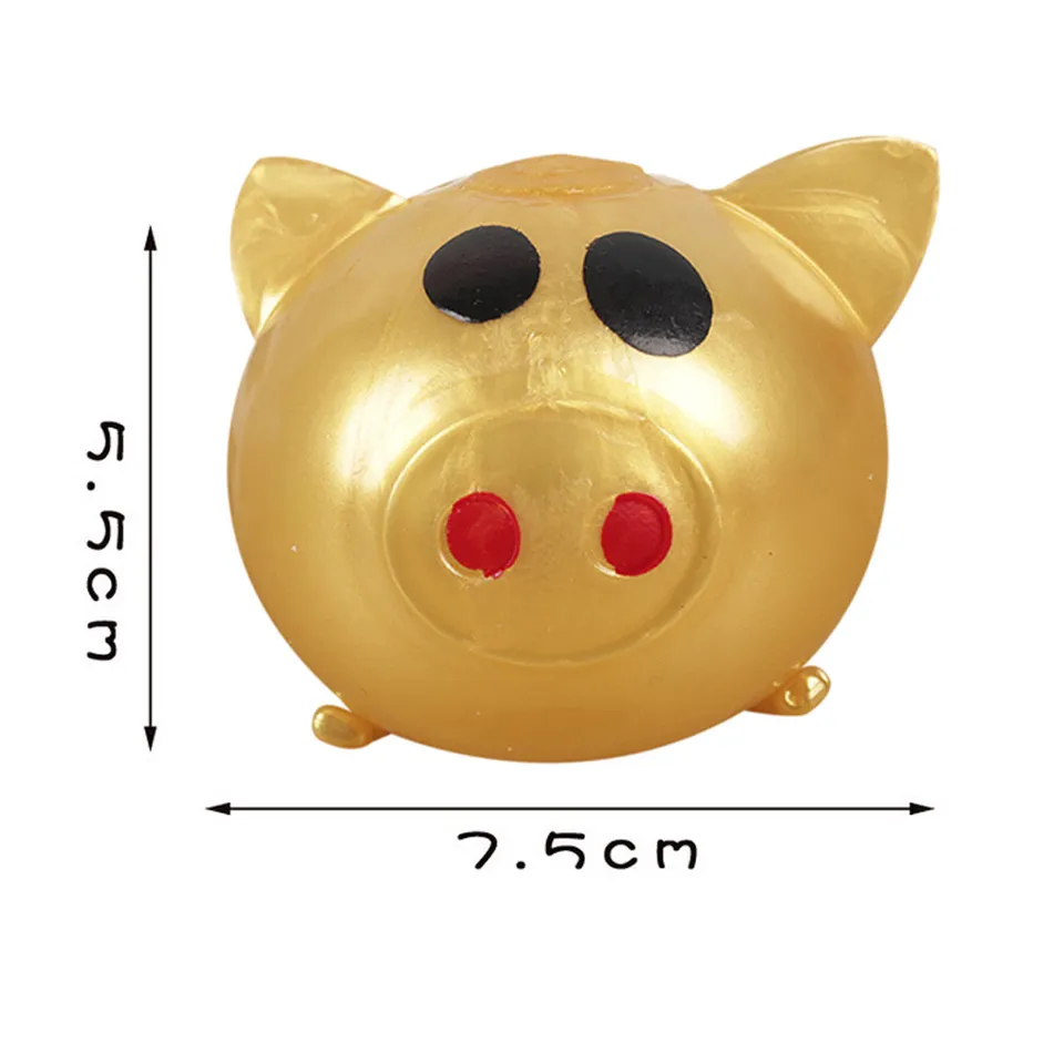 gold pig splat ball