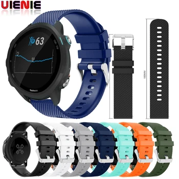

Soft Silicone Band Wrist Strap 20mm For Garmin Forerunner 245/245M Smart Watch Bracelet for Garmin Vivoactive 3/ Samsung Gear S2