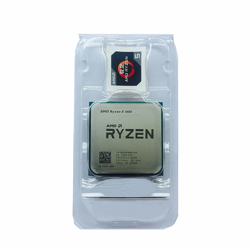 Процессор AMD Ryzen 5 1600 R5 1600 3,2 ГГц шестиядерный процессор Настольный 65 Вт Разъем AM4