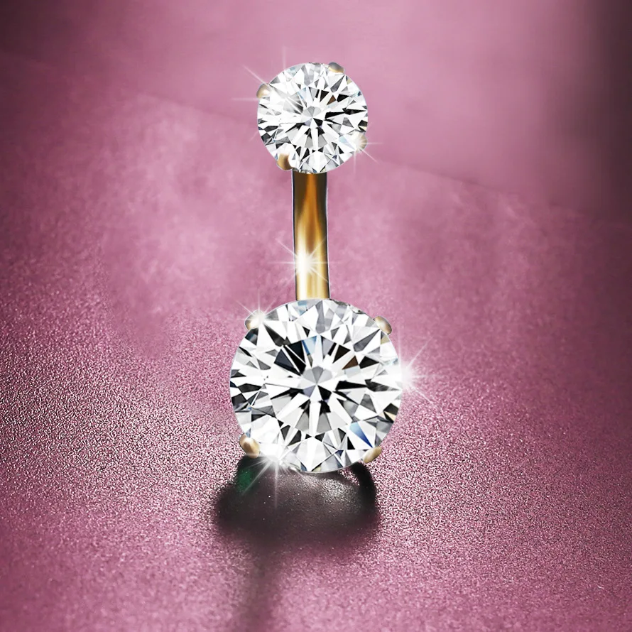 

Cropped Quality Piercing Jewelry Female Short zhen zhen Titanium Steel Anti-Allergy Export Ring Sexy Goddess Export Nail Women's