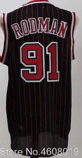 Мужские 91 Dennis Rodman 33 Scottie Pippen 55 Джейсон Вильямс 8 Bryant 32 Magic Johnson баскетбольные майки