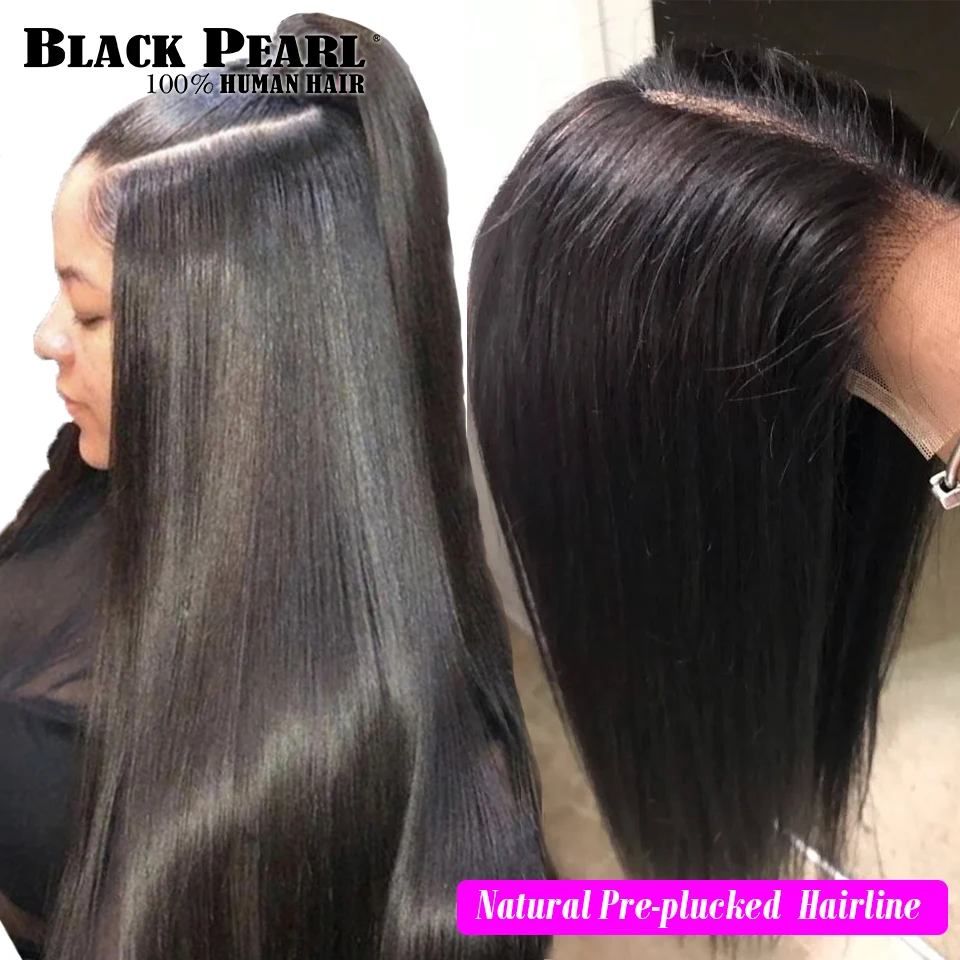 Bone Straight 220D Long Lace Front Human Hair Wigs Brazilian Remy Straight 4x4 Lace Front Wig Human Hair Wigs For Black Women