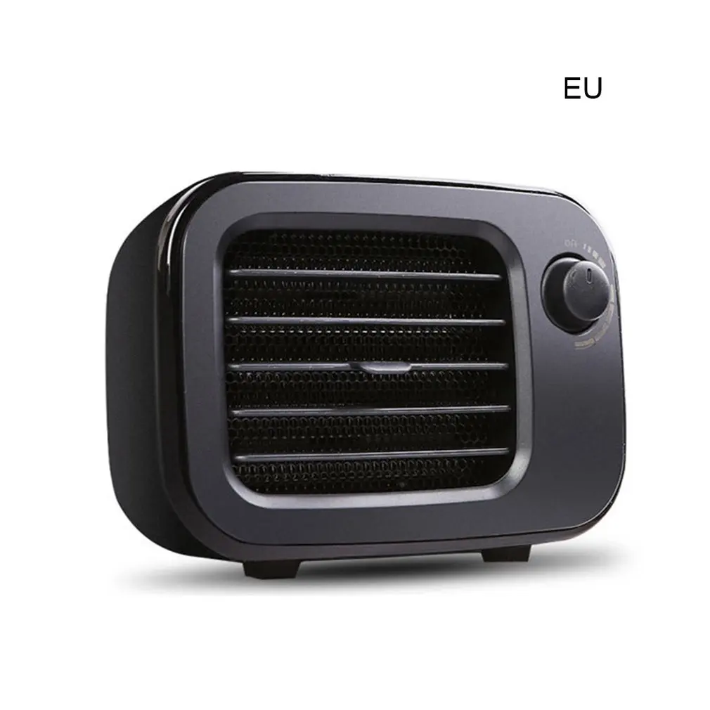 

Retro Classic PTC Ceramic Heating Fan EU US Plug Round Timing Noiseless Heater Home Office Heater Compact Drop shiping