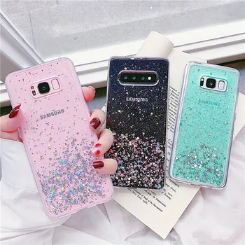 

10pcs/lot Stars Jelly Case For Samsung S8/S9/S10Plus Note8 Note9 Note10pro Soft TPU Handphone Cover Phone Skin Body Protection