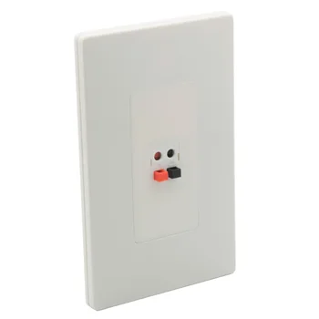 

1 Gang No Screw Spring Clip Style 1.0 2.0 3.0 4.0 5.1 6.0 Speaker Wall Plate