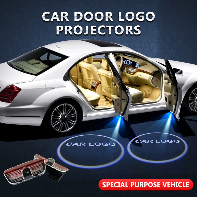 

2pcs/lot For Volkswagen Welcome Light Car Door Logo Projector Shadow Lamp