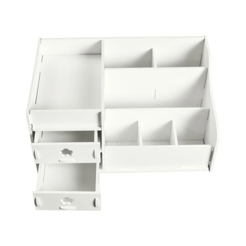 

Multifunction Wooden Drawer Style Makeup Cosmetics Jewelry Storage Box Case Rack Organizer