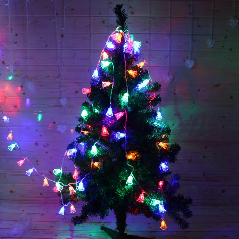 1,2 м/2,5 м/5 м светодиодный Рождественский фонарь-раструб гирлянды разноцветные рождественские гирлянды рождественские украшения для дома на открытом воздухе - Испускаемый цвет: Colorful