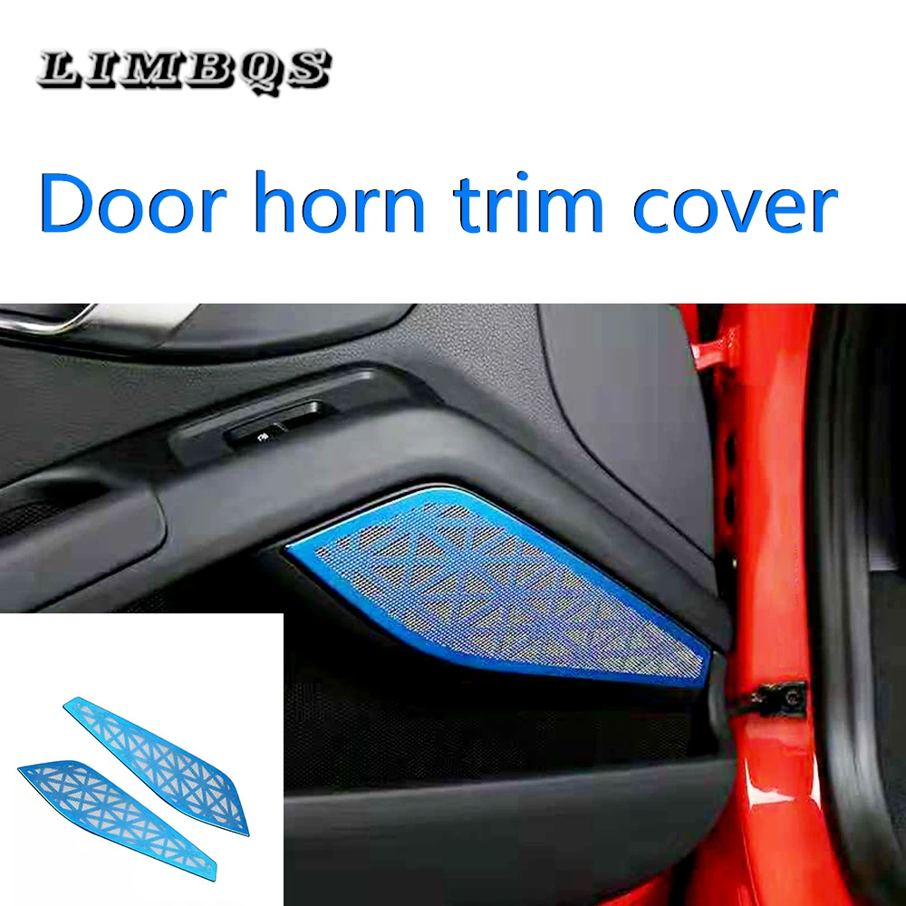 

Car door tweeter cover for porsche 718 2016-2019 audio high range speakers horns case trim treble sticker door cover accessories