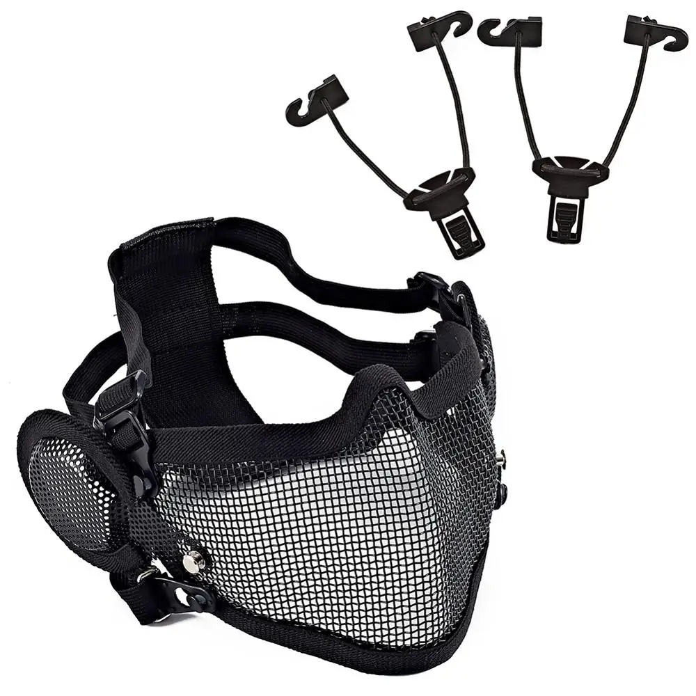 Outdoor Sports Protector For Running Cycling Sunscreen Helmet Riding Half Face Mask Breathable New Soft Mesh Mouth Accessories